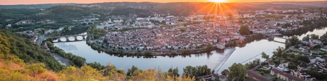 Coucher de soleil sur Cahors