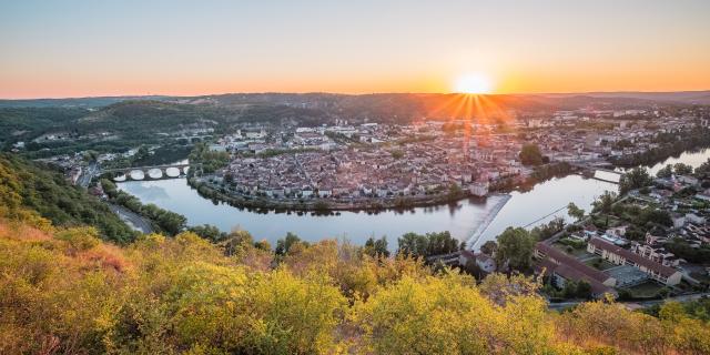 Coucher de soleil sur Cahors