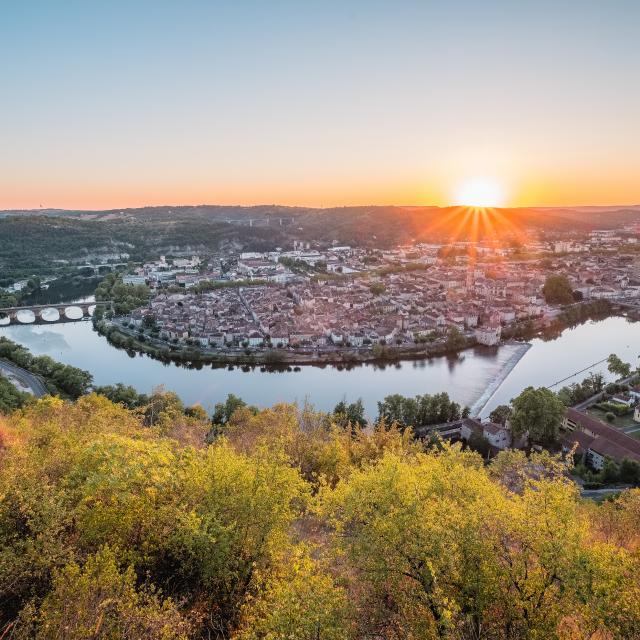 Coucher de soleil sur Cahors