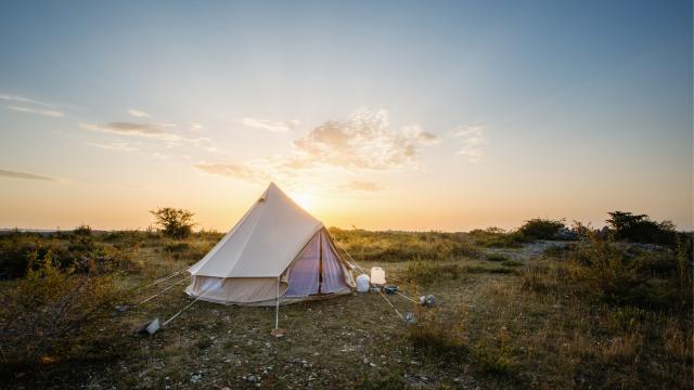 Expérience bivouac sur le causse avec Olterra