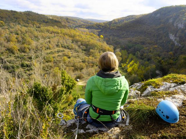 Orniac : Sur le site du Liauzu, via ferrata