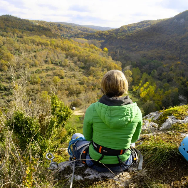 Orniac : Sur le site du Liauzu, via ferrata