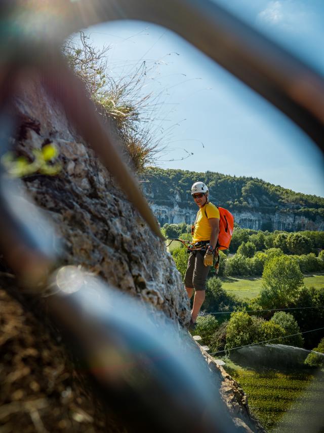 Via ferrata à Bouziès