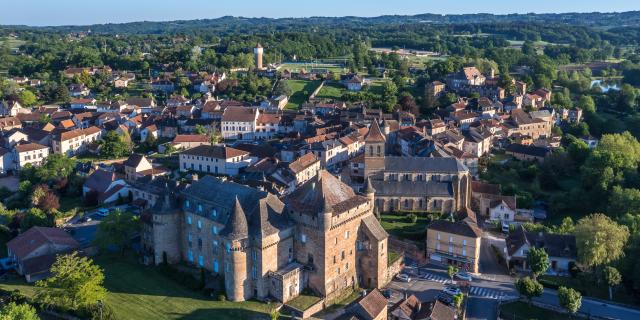 Vue aérienne de Lacapelle-Marival