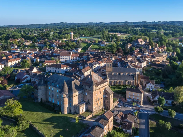 Vue aérienne de Lacapelle-Marival