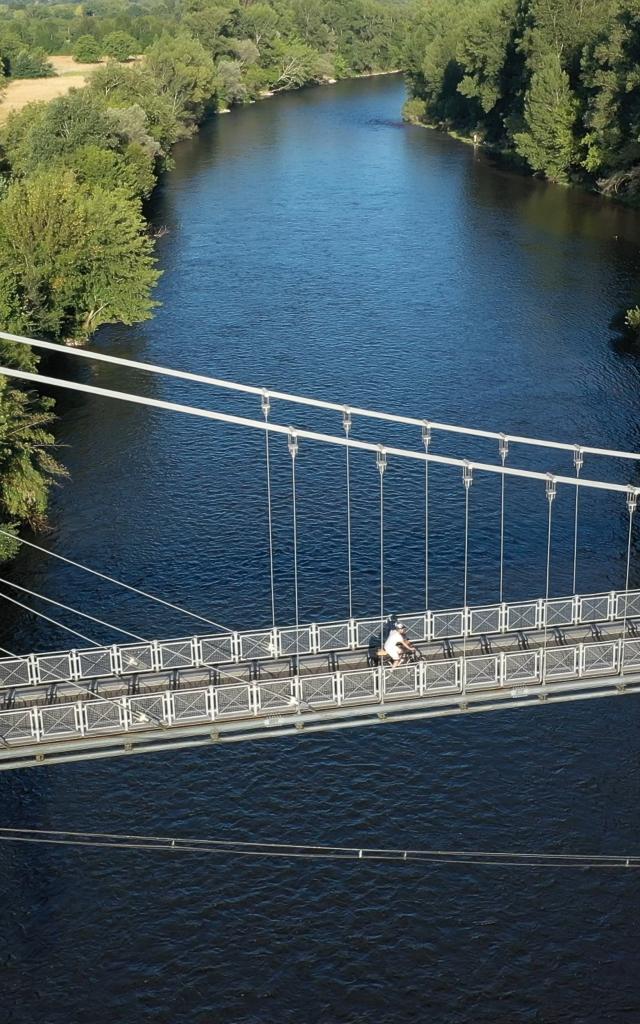 A vélo sur le pont de Floirac