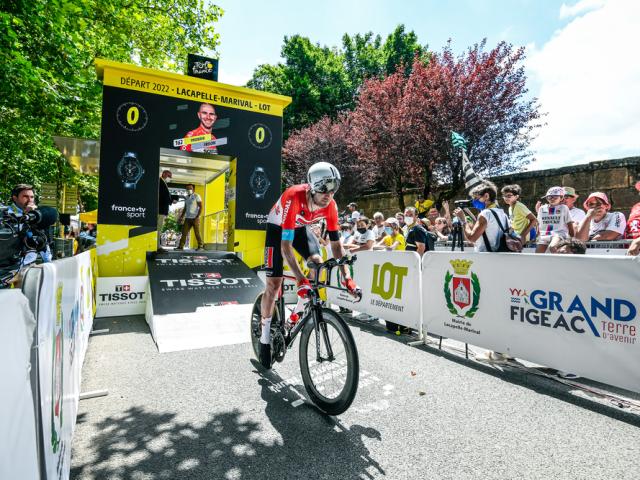 23/07/2022 - Tour de France 2022 - Etape 20 - Lacappelle-Marival / Rocamadour (40,7km CLM) - FRISON Frederik (LOTTO SOUDAL)