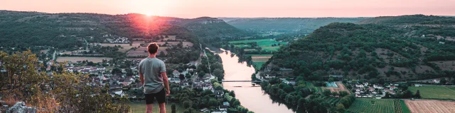 Lever de soleil sur Cajarc