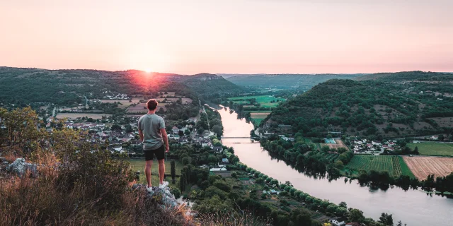 Lever de soleil sur Cajarc