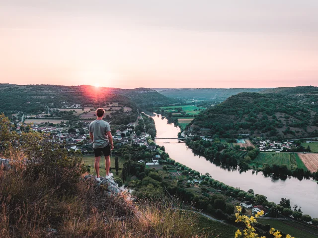 Lever de soleil sur Cajarc