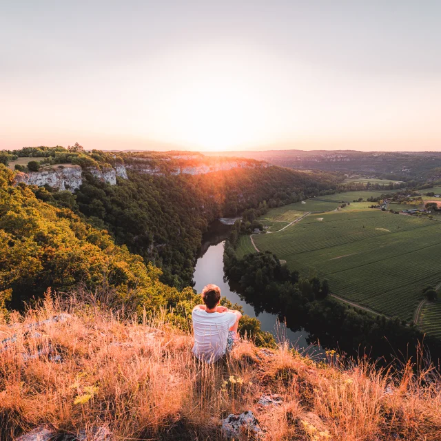 Lever du soleil au Saut de la Mounine