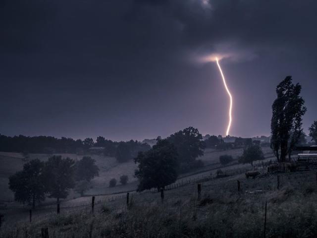 Ciel d'orage dans le Lot