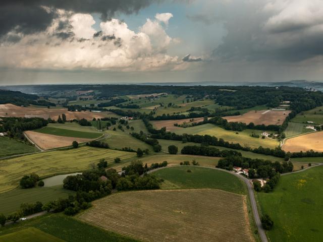 Paysage du Quercy Blanc à Castelnau-Montratier