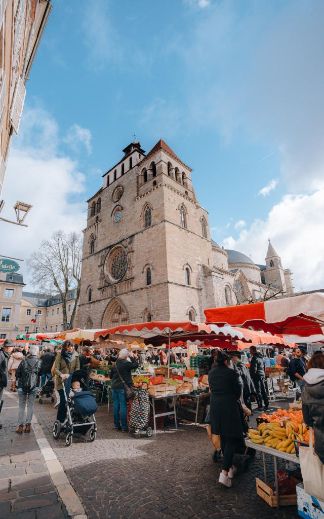 Jour de marché à Cahors