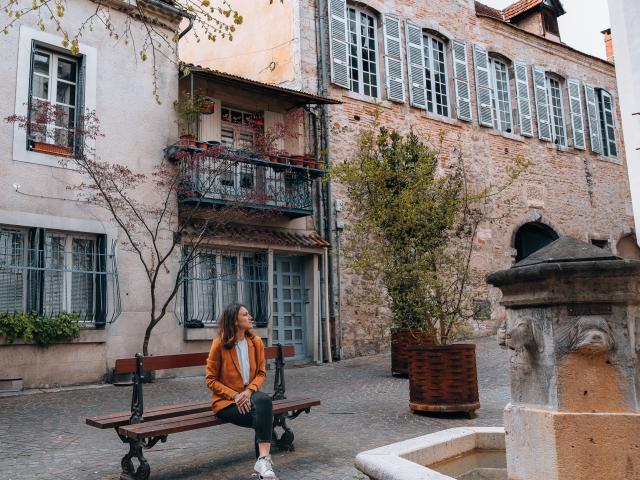 Pause bucolique dans le vieux Cahors