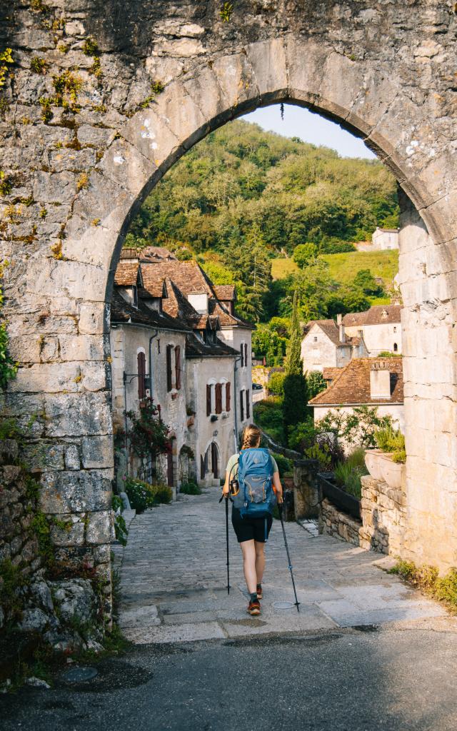 Arrivée à Saint-Cirq Lapopie - Via Causs'mos