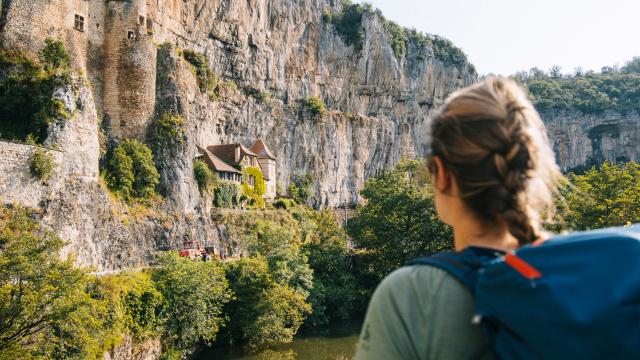 Sur la Via Causs'Mos à Cabrerets