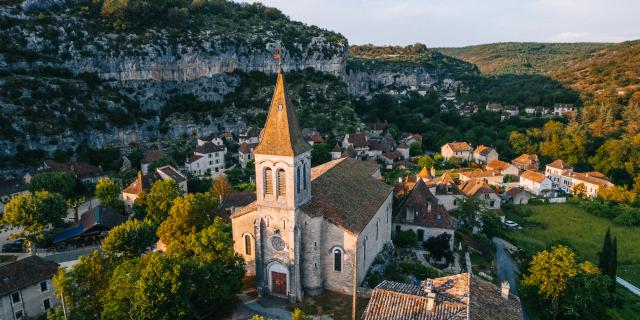 Sur la Via Causs'Mos sur les hauteurs de Cabrerets