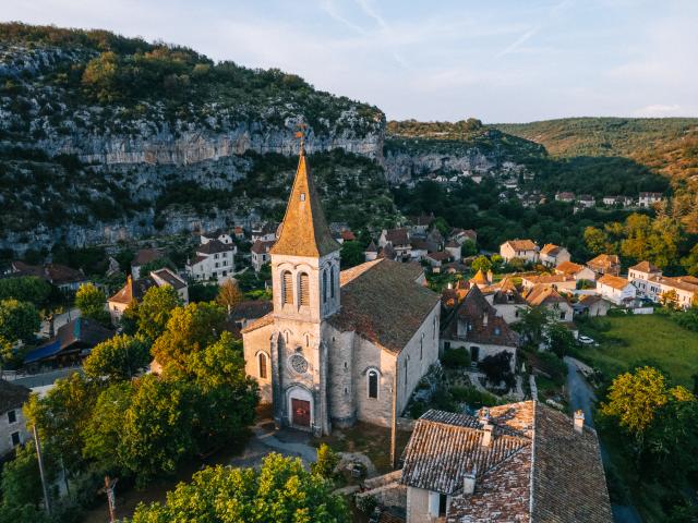 Sur la Via Causs'Mos sur les hauteurs de Cabrerets