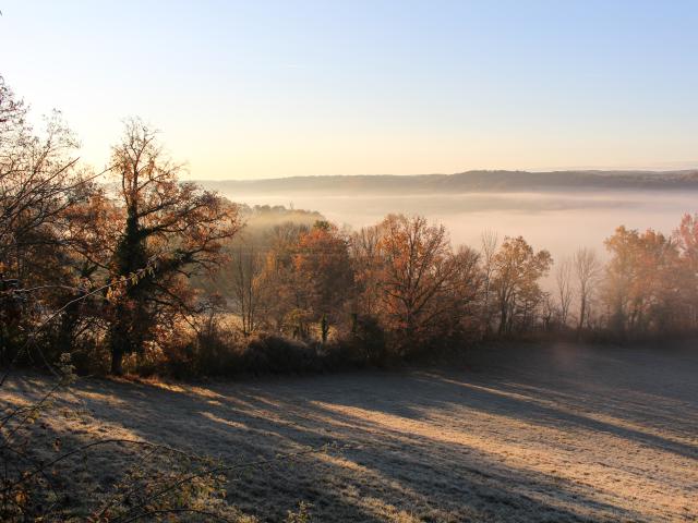 Automne avec vue sur la vallée du Célé