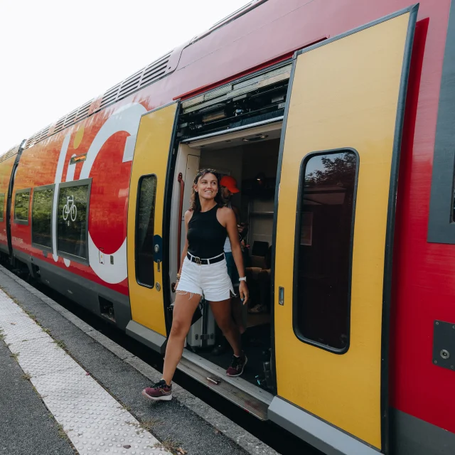 Arrivée en train dans le Lot