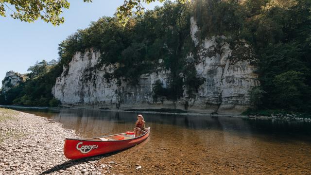 Balade en canoë sur la Dordogne