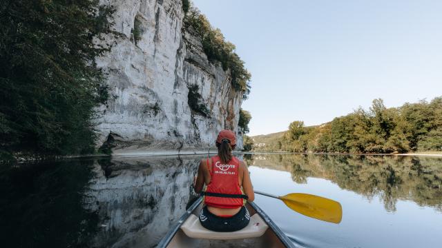 Balade en canoë sur la Dordogne