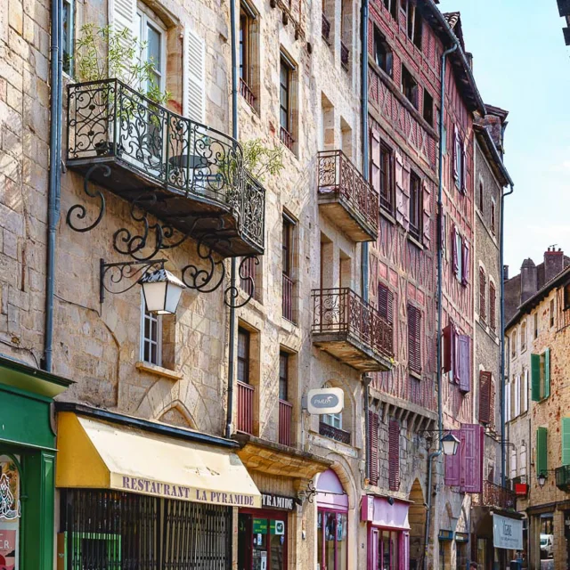 Les façades de Figeac