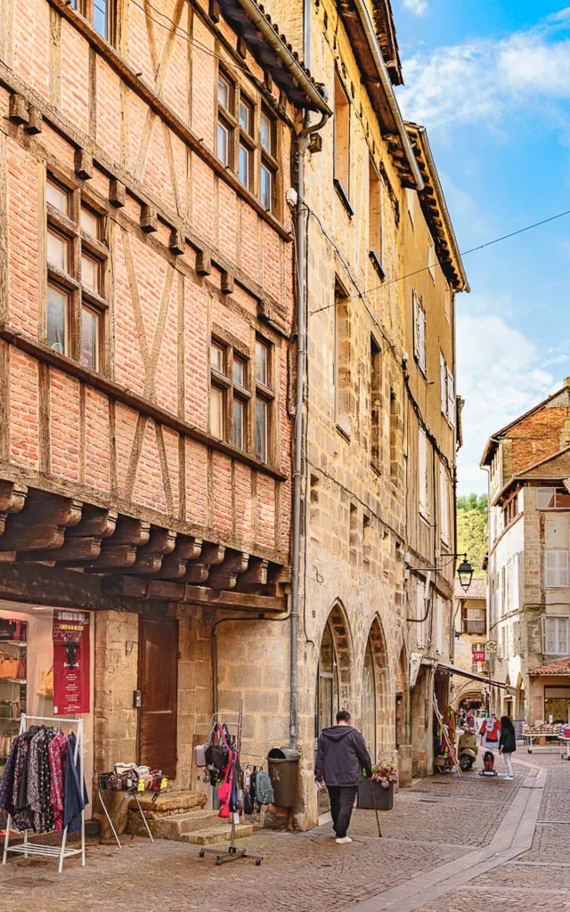 Rue commerçante de Figeac