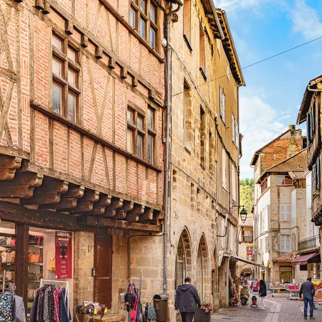 Rue commerçante de Figeac