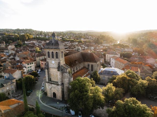 Vue aérienne de Notre Dame du Puy