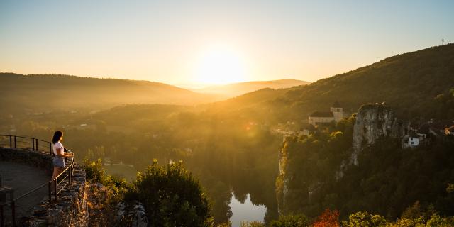 Point de vue de Bancourel à Saint-Cirq-Lapopie