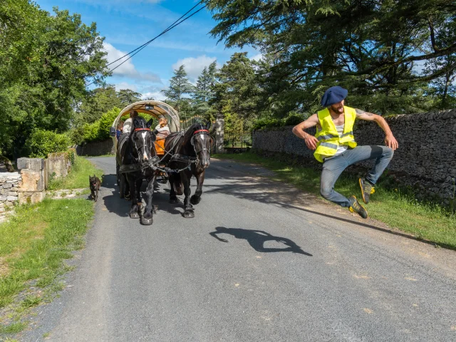 En calèche sur les petites routes lotoises