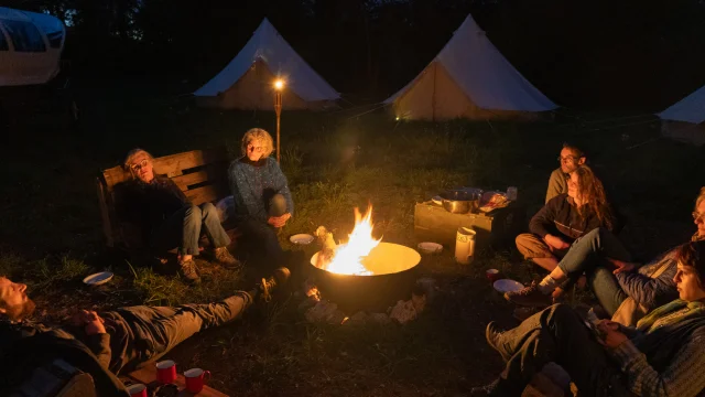 Soirée nomade au coin du feu