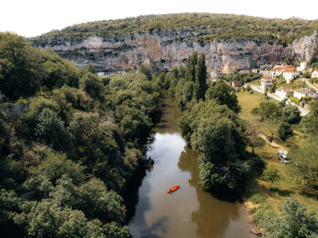 Canoë sur le Célé