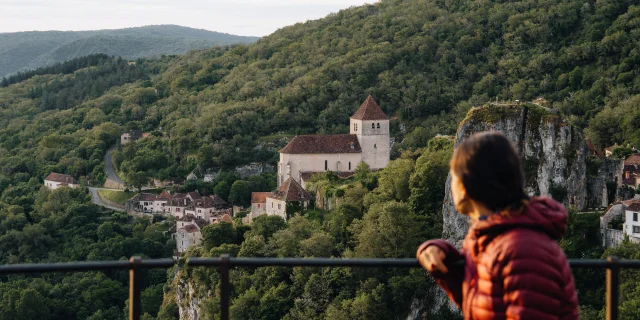 Saint-Cirq depuis le point de vue de Bancourel