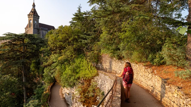 Sur le chemin de croix à Rocamadour