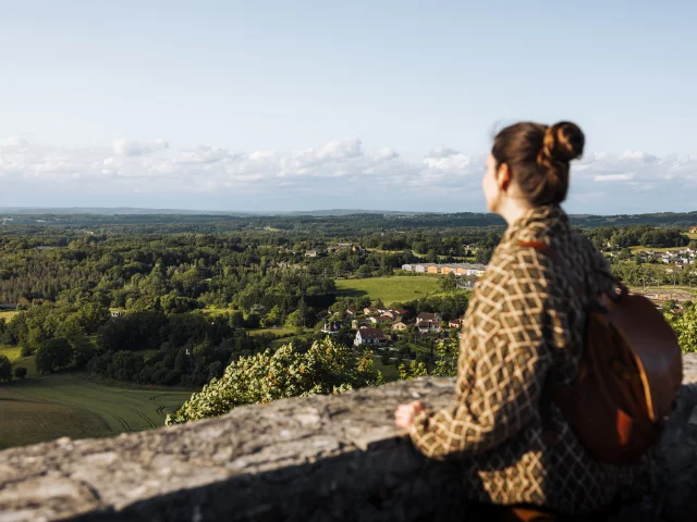 Vue sur la Bouiane depuis l'esplanade du Château