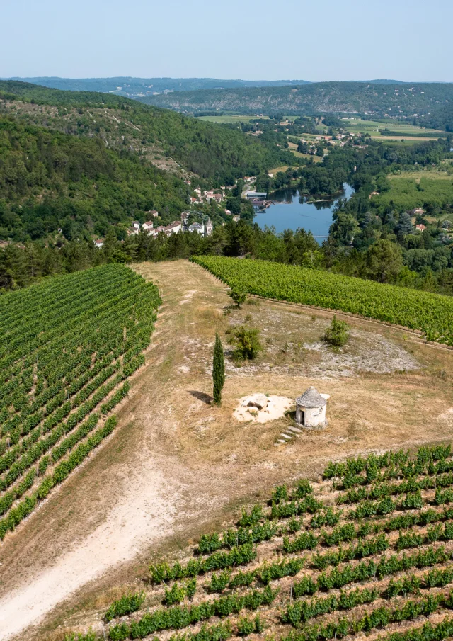 Vue drone sur les hauteurs d'Albas