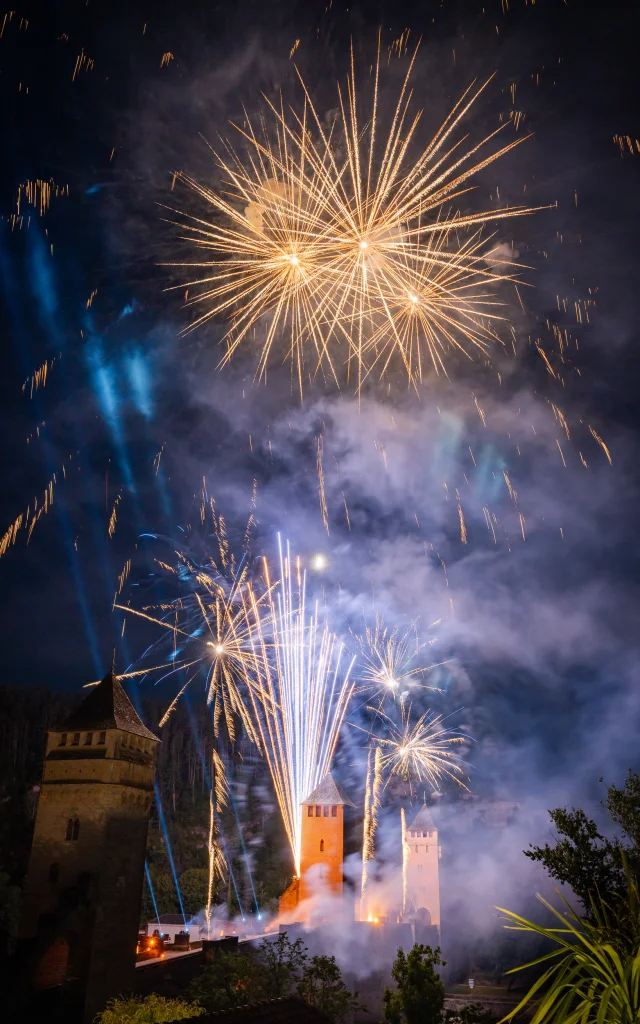 Pont Valentré - feu d'artifice