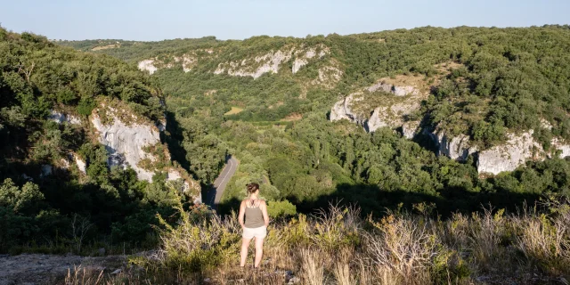 Vue drone de la vallée du Vers